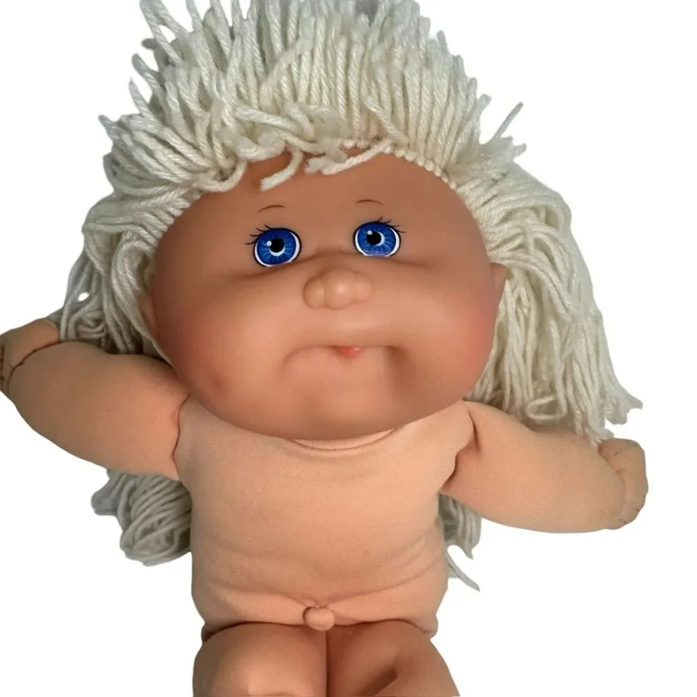 Cabbage Patch Kids First Edition Doll Hasbro 1995 Blonde Hair Blue Eyes Dimples